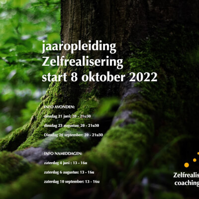 Info namiddag jaaropleiding Zelfrealisering Info namiddag jaaropleiding Zelfrealisering